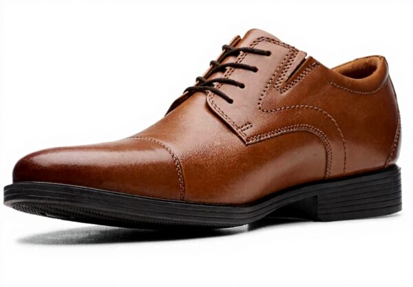 Clarks Whiddon Oxford Cap Mens Leather Lace Up Shoes