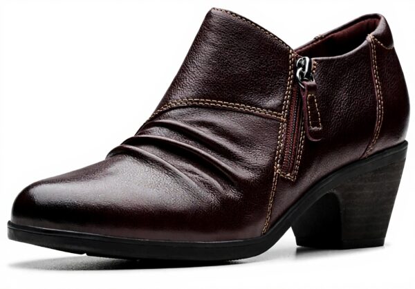 Clarks Women's Emily2 Braley Court Shoes with Side Zipper