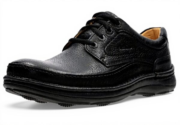 Clarks Men Loafers Black Leather Comfort Cushion Plus