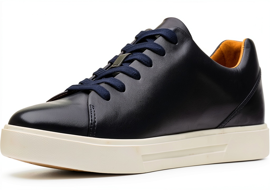 Clarks Un Costa Lace Sneaker in British Tan Lea colour on a neutral background