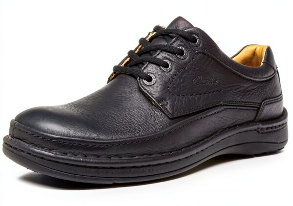 Clarks Nature Three Mens Leather Fashion Trainers Cushioned